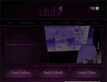 Tablet Screenshot of club-4.co.uk
